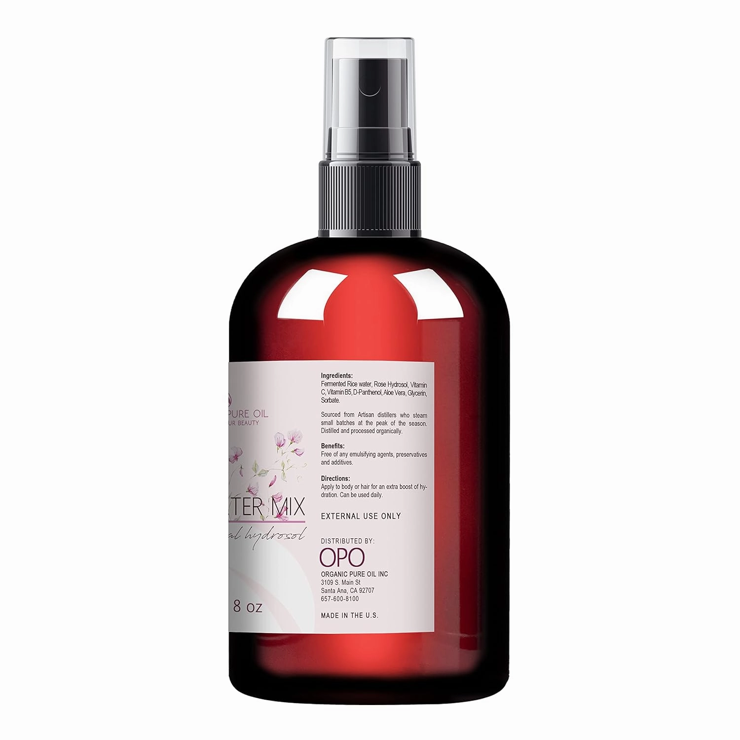 Rice Water Hair Growth Mixture - 100% Natural, Extra Strength, Herbal Mist, Spray, Conditioner for Hair Scalp Locs Dry Oily Brittle - Fermented Aloe Vera D-Panthenol Antioxidants - Packaging May Vary
