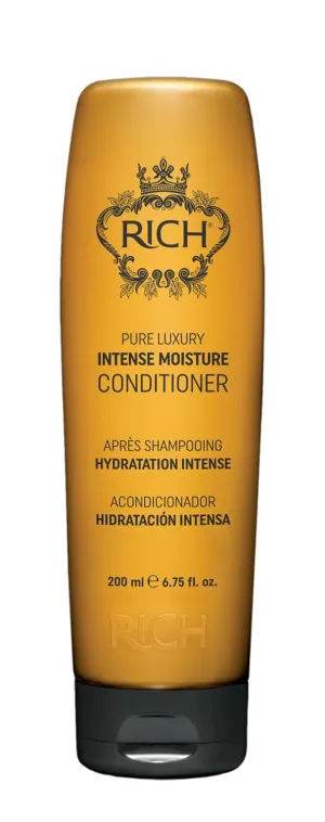 RICH Moisture Conditioner for Damaged & Dry Hair - Moisturizing & Smoothing, Anti-frizz, Prevents Split Ends - Marula Oil & Cherry Blossom Extract - 6.75 oz
