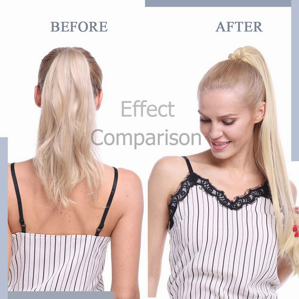 Rich Choices Claw Clip Ponytail Extension Human Hair #2 Dark Brown Real Hair Ponytail Extension Balayage 14 Inch Clip In Long Ponytail Hair Extensions Straight For Women 105g One Piece