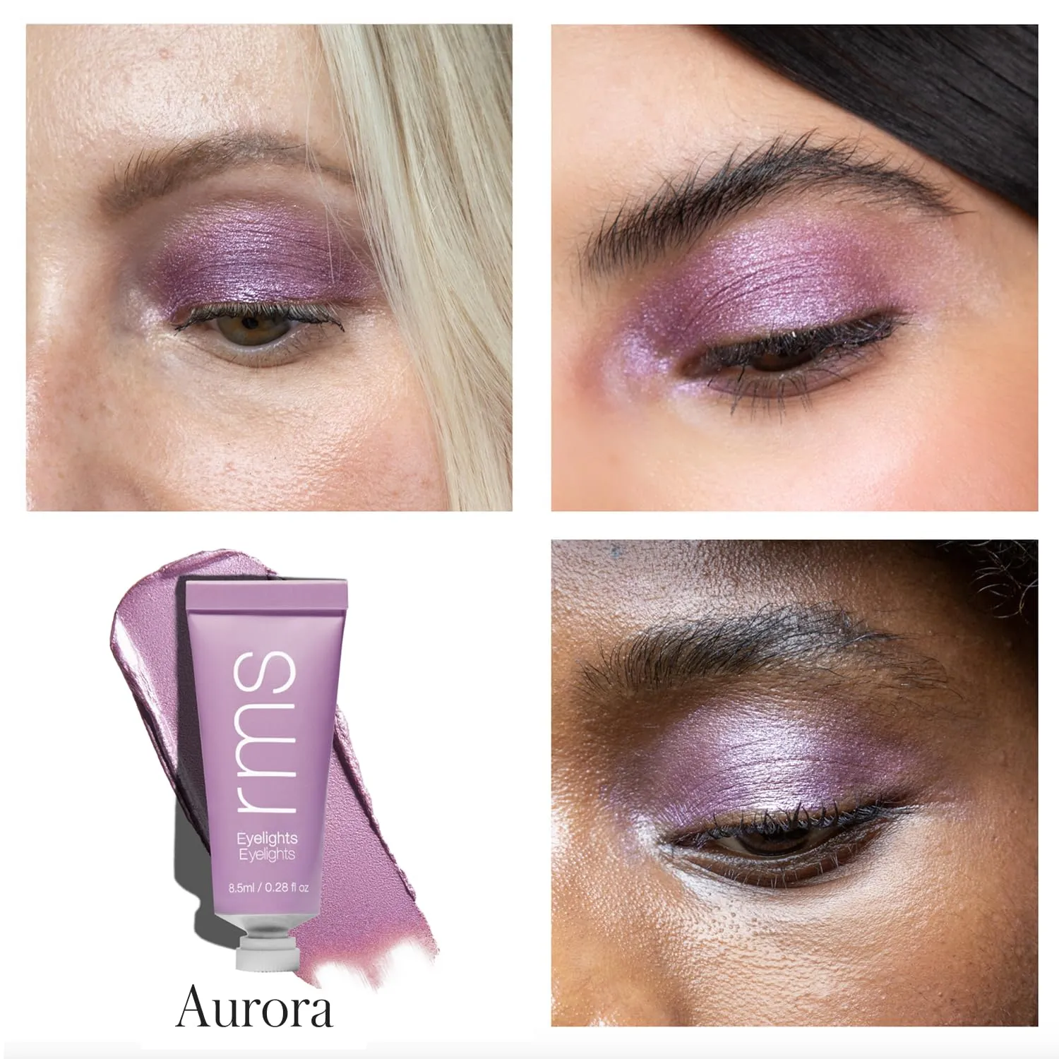 RMS Beauty Eyelights Cream Eyeshadow - Metallic Eyeshadow, Clean Eyeshadow Makeup, GMP Certified Cruelty Free Makeup, Clean Beauty Eye Shadow