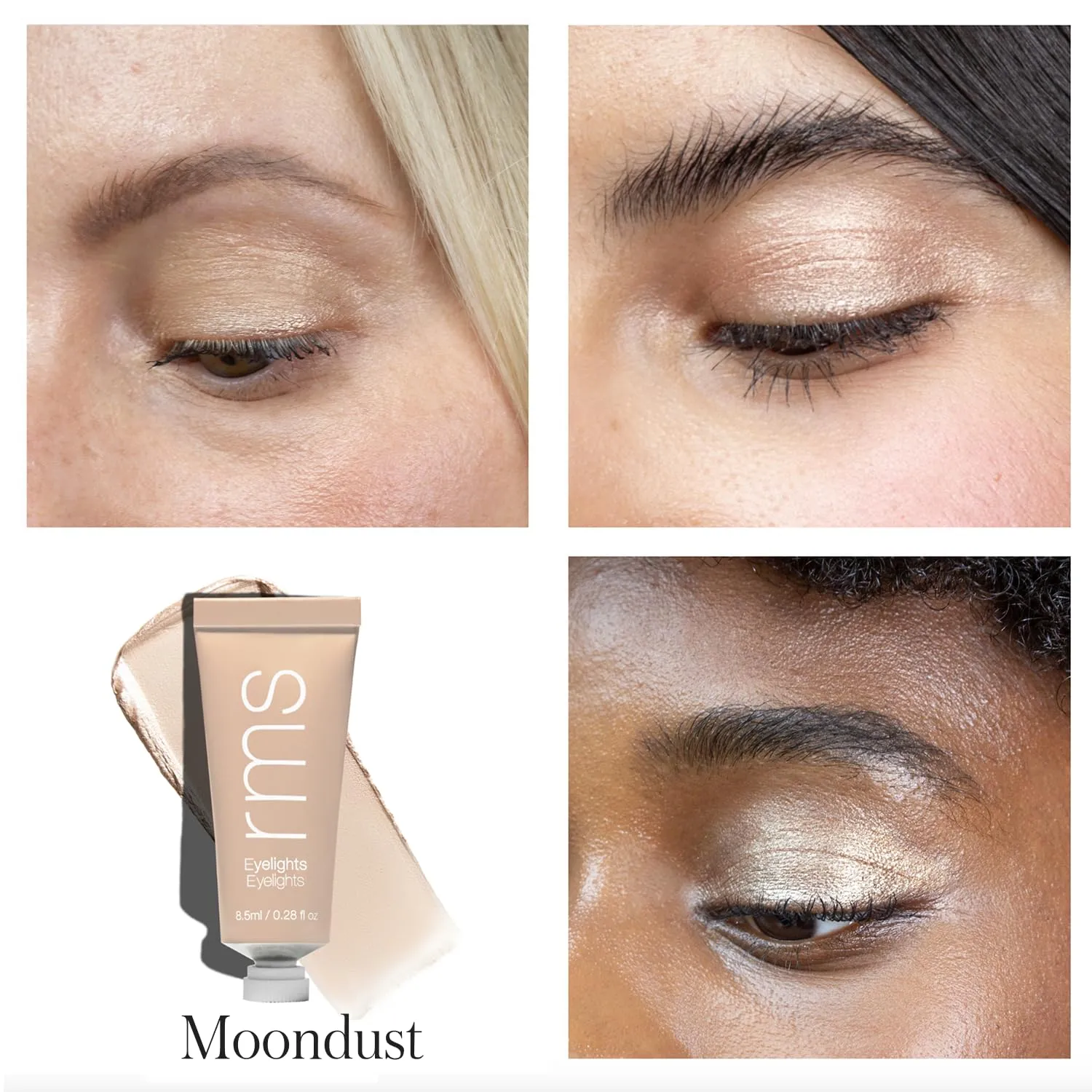 RMS Beauty Eyelights Cream Eyeshadow - Metallic Eyeshadow, Clean Eyeshadow Makeup, GMP Certified Cruelty Free Makeup, Clean Beauty Eye Shadow