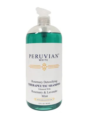 Rosemary Detoxifying Therapeutic Shampoo & Conditioner Enhanced with Rosemary & Lavender Mint (32 oz.) (Duo Set)