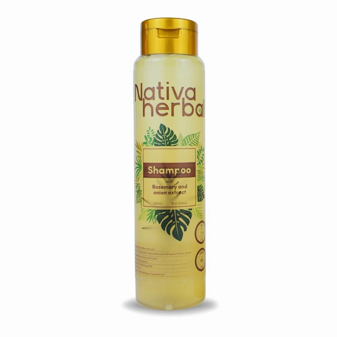 Rosemary and Onion Extract Shampoo 18.5 oz for stronger, Hair loss, Growth Hair, Paraben Free, Silicone Free, Salt Free