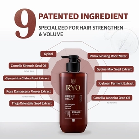RYO Hair Strengthen & Volume Shampoo with Damage Care & Nourishing Conditioner