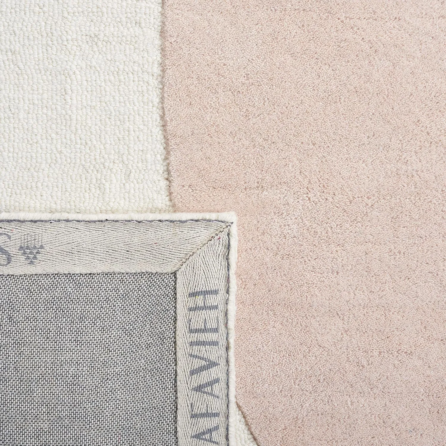 SAFAVIEH Rodeo Drive Collection Runner Rug - 2'3" x 6', Ivory & Blush, Mid-Century Modern Design, Handmade Wool, Ideal for High Traffic Areas in Living Room, Bedroom, Dining (RD860U-26)