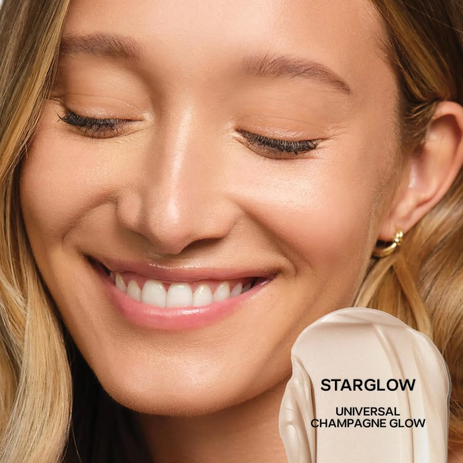 Saie Glowy Super Gel Lightweight Illuminator - Luminizer and Makeup Primer for Glowing Skin - Enriched with Vitamin C   Hydrating Squalane Oil - Starglow (1 oz)