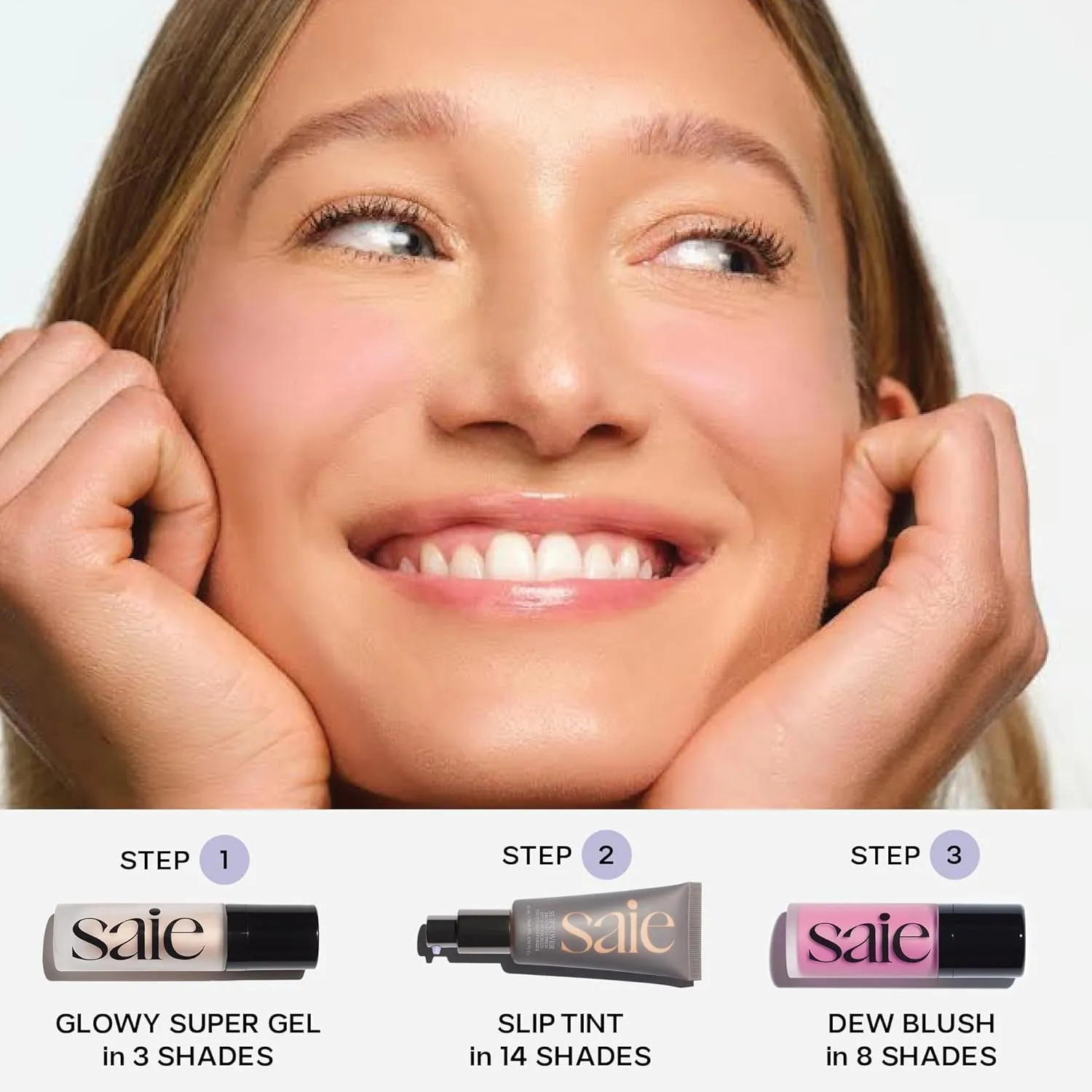 Saie Glowy Super Gel Lightweight Illuminator - Luminizer and Makeup Primer for Glowing Skin - Enriched with Vitamin C   Hydrating Squalane Oil - Starglow (1 oz)