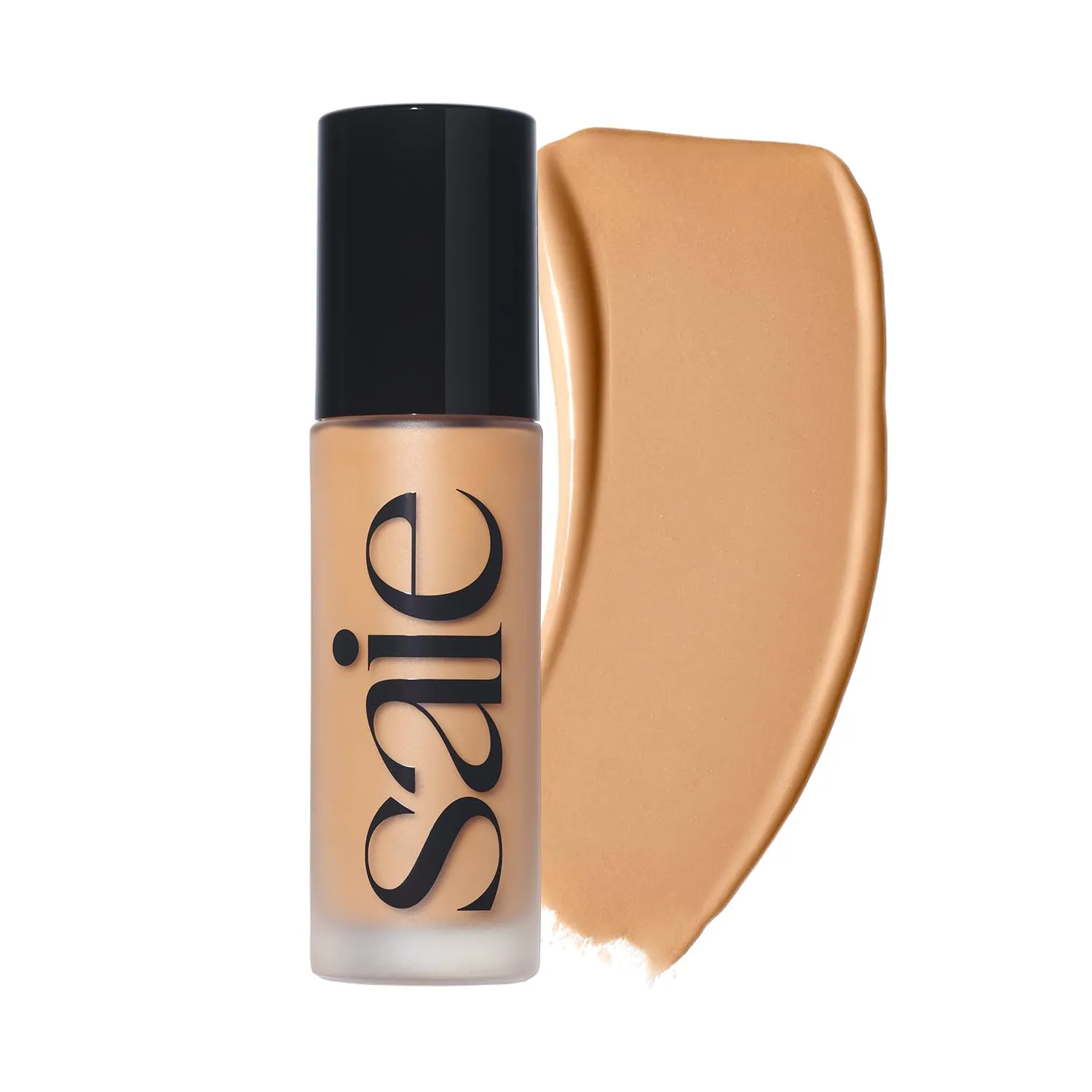 Saie Glowy Super Skin Tint Liquid Foundation - Hydrating Serum Foundation with Lightweight, Medium Coverage - Formulated with Hyaluronic Acid to Hydrate, Brighten and Plump - Shade 18 (1.01 oz)