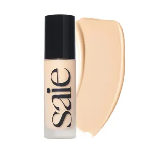 Saie Glowy Super Skin Tint Liquid Foundation - Hydrating Serum Foundation with Lightweight, Medium Coverage - Formulated with Hyaluronic Acid to Hydrate, Brighten and Plump - Shade 4 (1.01 oz)