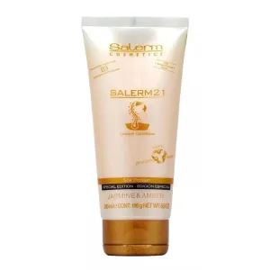 SALERM - 21 Jasmine and Amber - 200 ml - Leave-In Mask and Conditioner - with Silk Proteins - Anti-Frizz - Split Ends Repair - Deep Hydration