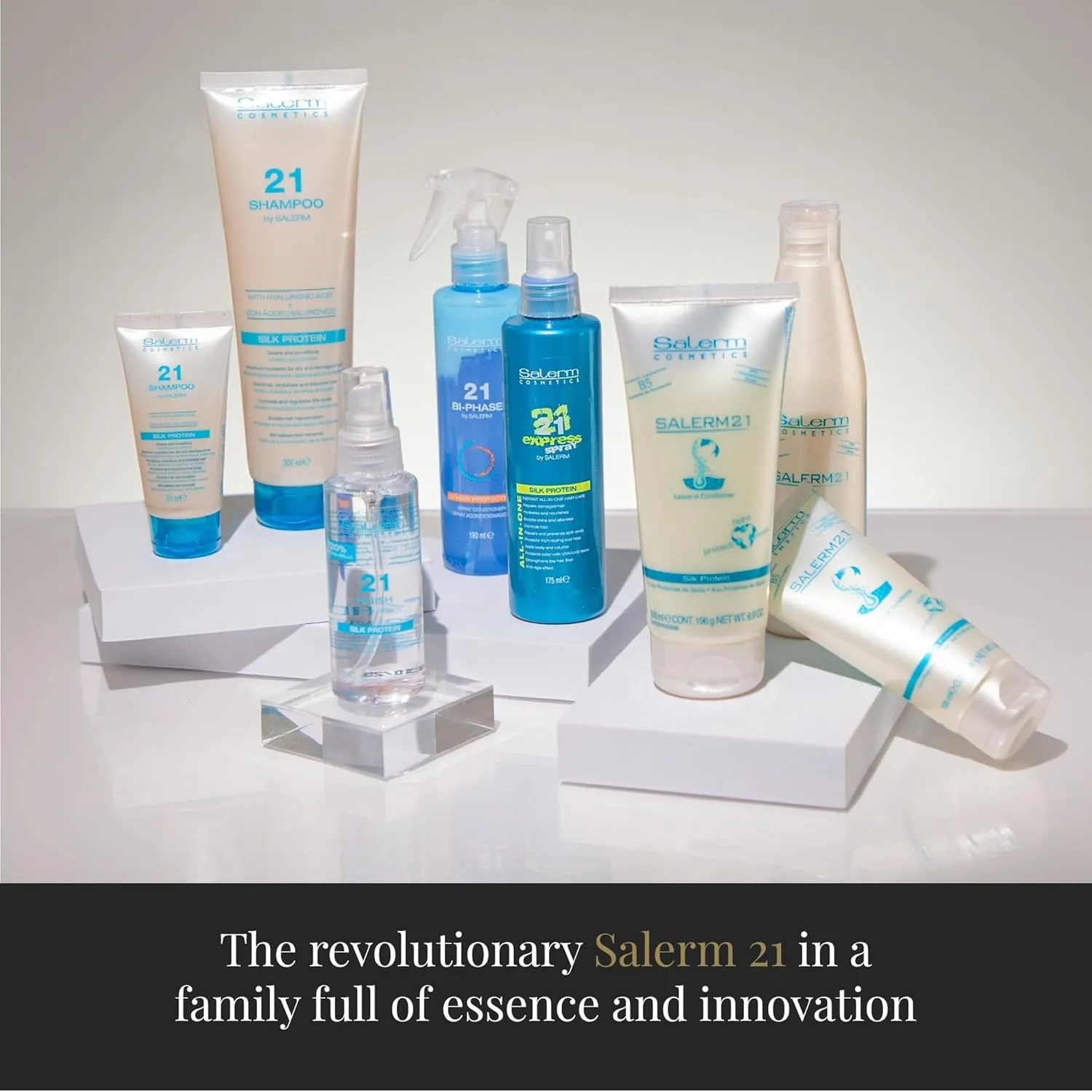 SALERM - Instant Hair Conditioner 21 Silk Protein - 200 ml - Leave-In or Rinse-Out Conditioner - with Silk Proteins - Heat Protector and Hydrating