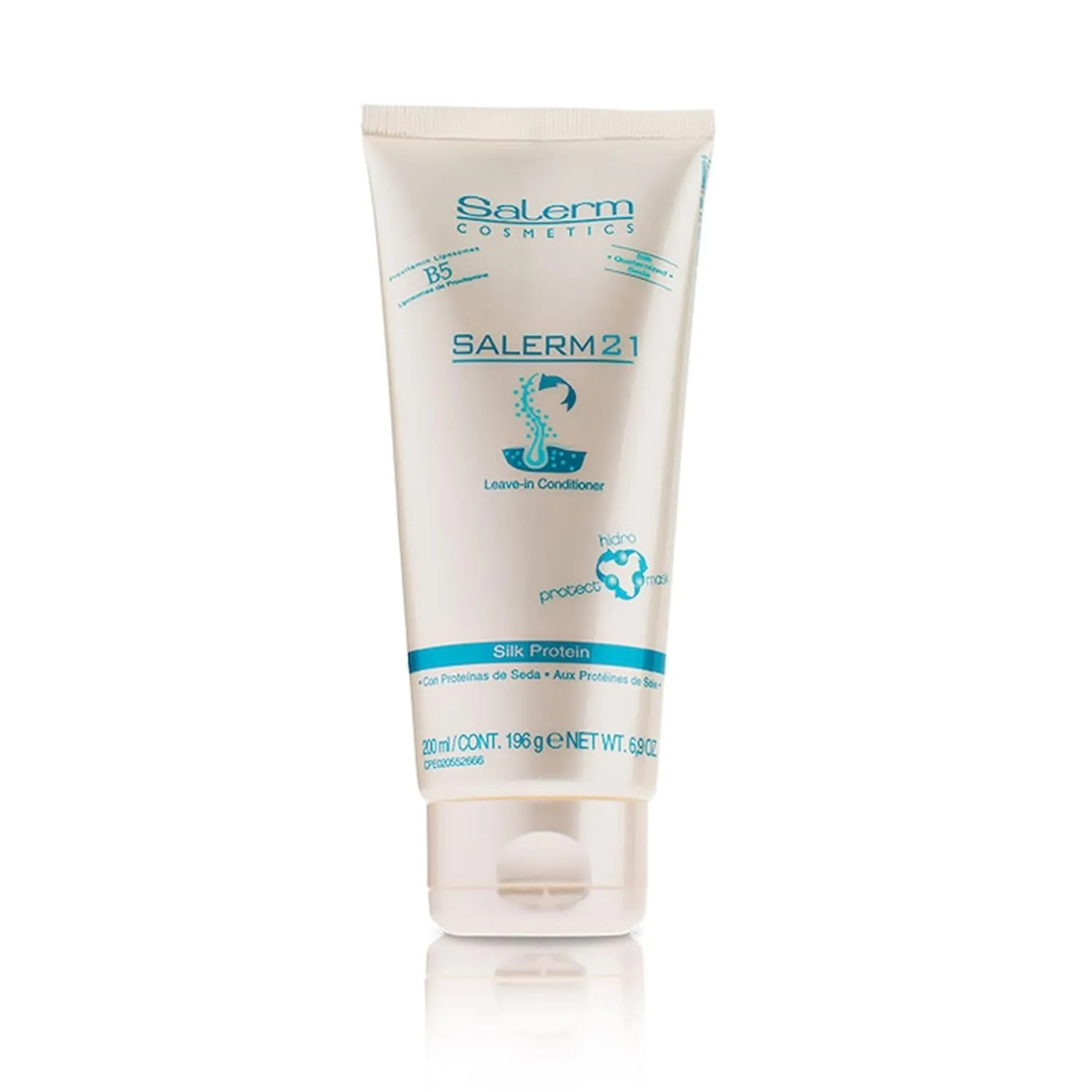 SALERM - Instant Hair Conditioner 21 Silk Protein - 200 ml - Leave-In or Rinse-Out Conditioner - with Silk Proteins - Heat Protector and Hydrating