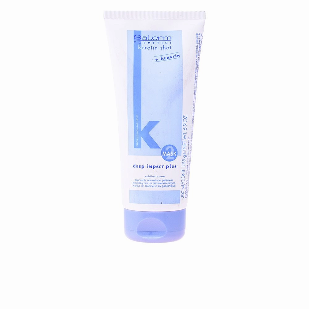 SALERM - Hydrating Hair Mask - Deep Impact Plus - 200 ml - Deep Hair Hydration - For Use After Keratin Shot   Keramix Treatment - Smooth and Straight Hair