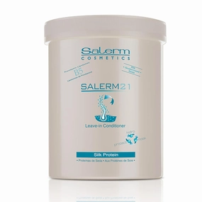 SALERM - Instant Hair Conditioner 21 Silk Protein - 1000 ml - Leave-In or Rinse-Out Conditioner - with Silk Proteins - Heat Protector and Hydrating