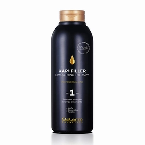 SALERM - Sulfate and Paraben-Free Shampoo - Kaps Filler Treatment Shampoo - 500 ml - Maintains Straightening Results for Longer - Gentle Cleaning - with Ceramides and Keratin