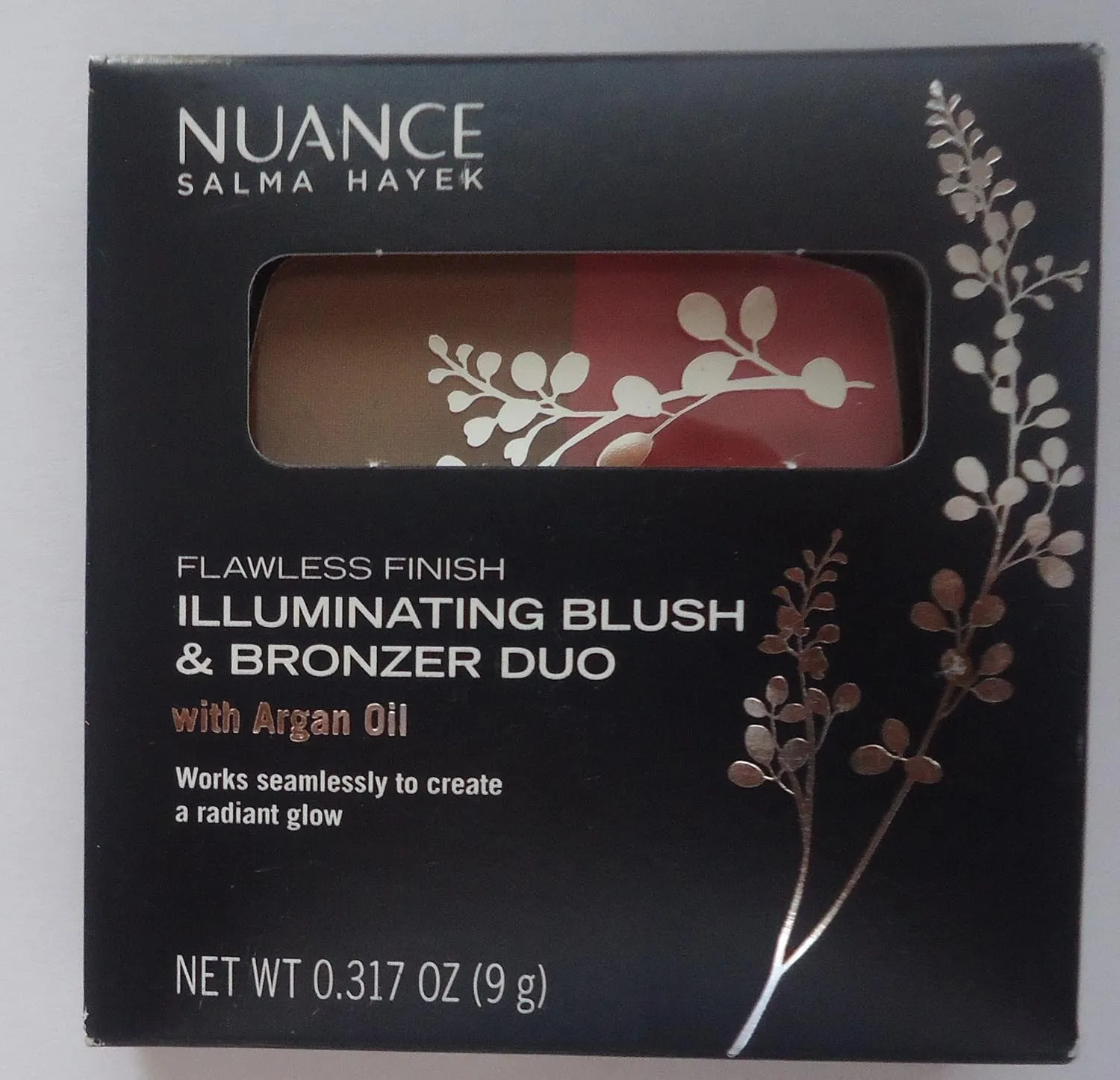Salma Hayek Nuance Flawless Finish Illuminating Blush & Bronzer Duo with Argan oil #550 Golden Pink