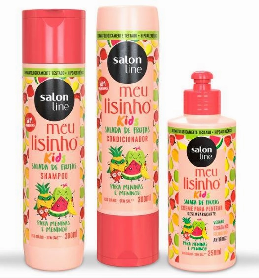 Salon Line My Little Smooth Kids Fruit Salad Hypoallergenic Vegan Kit 3 Prod.