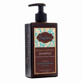 Saphira Mineral Treatment Shampoo for Fine, Thin and Color-Treated Hair, Sulfate-Free, Paraben-Free, Strengthens, Volumizes and Defines Weak and Fragile Hair