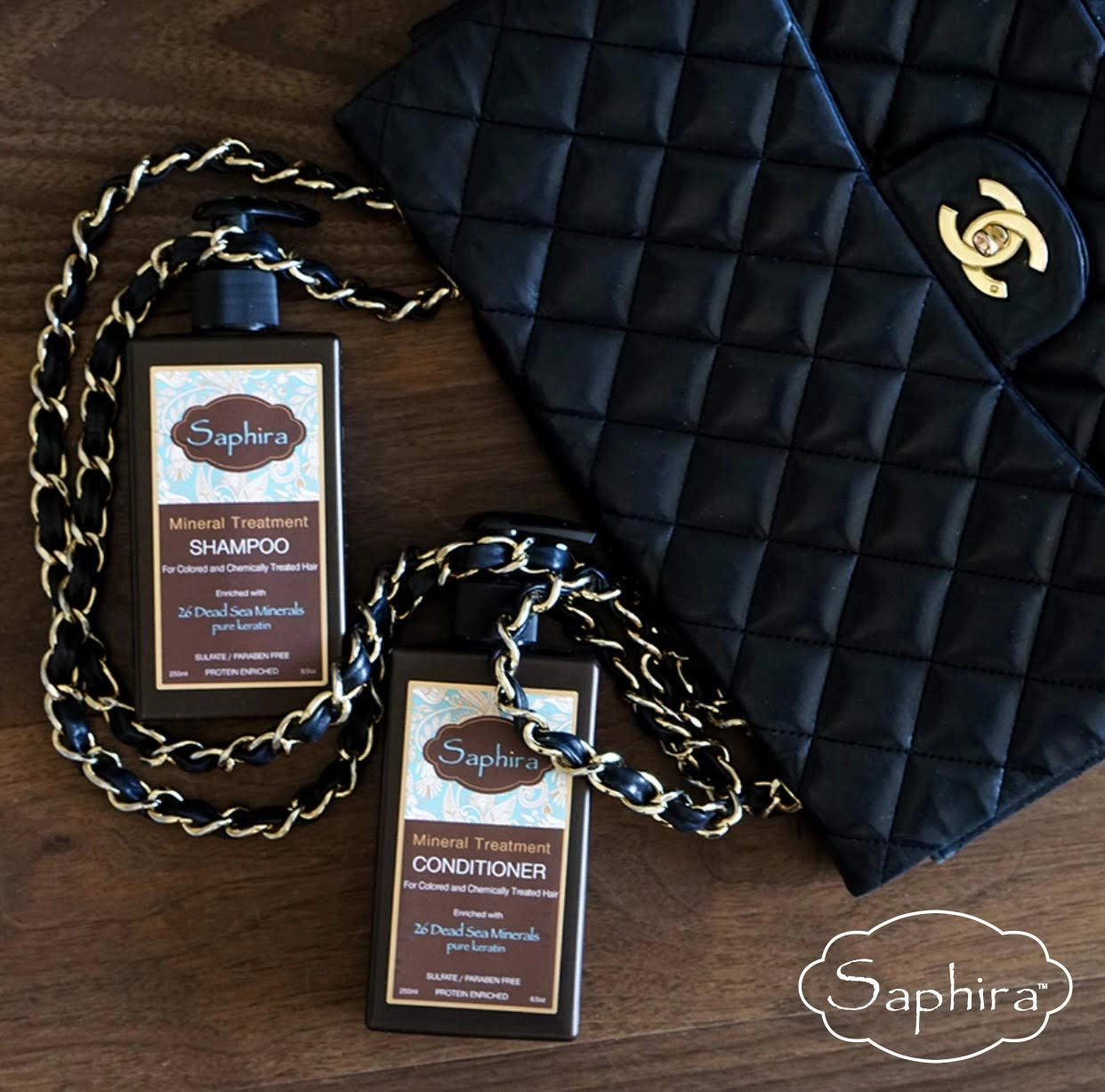 Saphira Mineral Treatment Shampoo for Fine, Thin and Color-Treated Hair, Sulfate-Free, Paraben-Free, Strengthens, Volumizes and Defines Weak and Fragile Hair