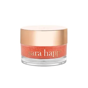 Sara Happ The Lip Scrub: Sparkling Peach Sugar Scrub for Dry Lips - Gently Exfoliate, Polish, and Revitalize Lips with Vitamin E and Jojoba & Grape Oils, Vegan, 0.5 oz.