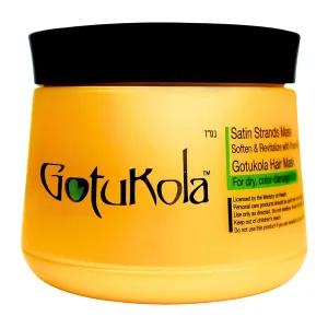 Satin Strands Mask for Dry, Color Damaged Hair – Deep Conditioner Hair Treatment Softens Dry Hair, Repairs Damage, & Revitalizes Scalp – Gotu Kola Herb, Essential Oils, & Keratin Hair Mask