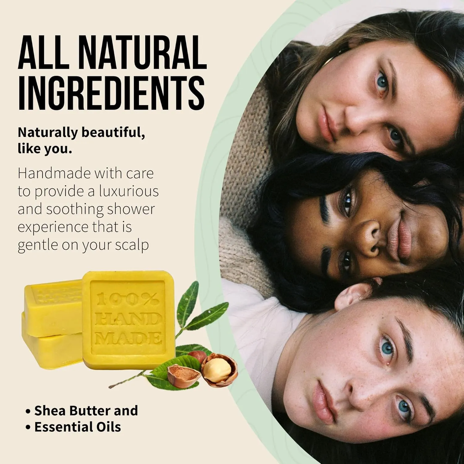 Scalp Detoxifying Shampoo & Conditioner Set, Oily Hair, For Dry & Itchy Scalp, Purifying, Shine, Handmade,Natural, Essential Oils, Shea Butter,Hair Gift Set, 2-Pack