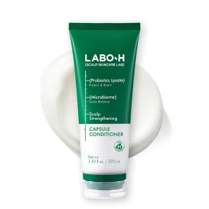 Scalp Strengthening Capsule Conditioner for Hair Growth & Anti-Loss | Vegan Treatment with Vitamin C, Biotin, Caffeine and Rosemary Oil, Instant Softening & Nourishing, Korean, 7.43 Fl. oz.