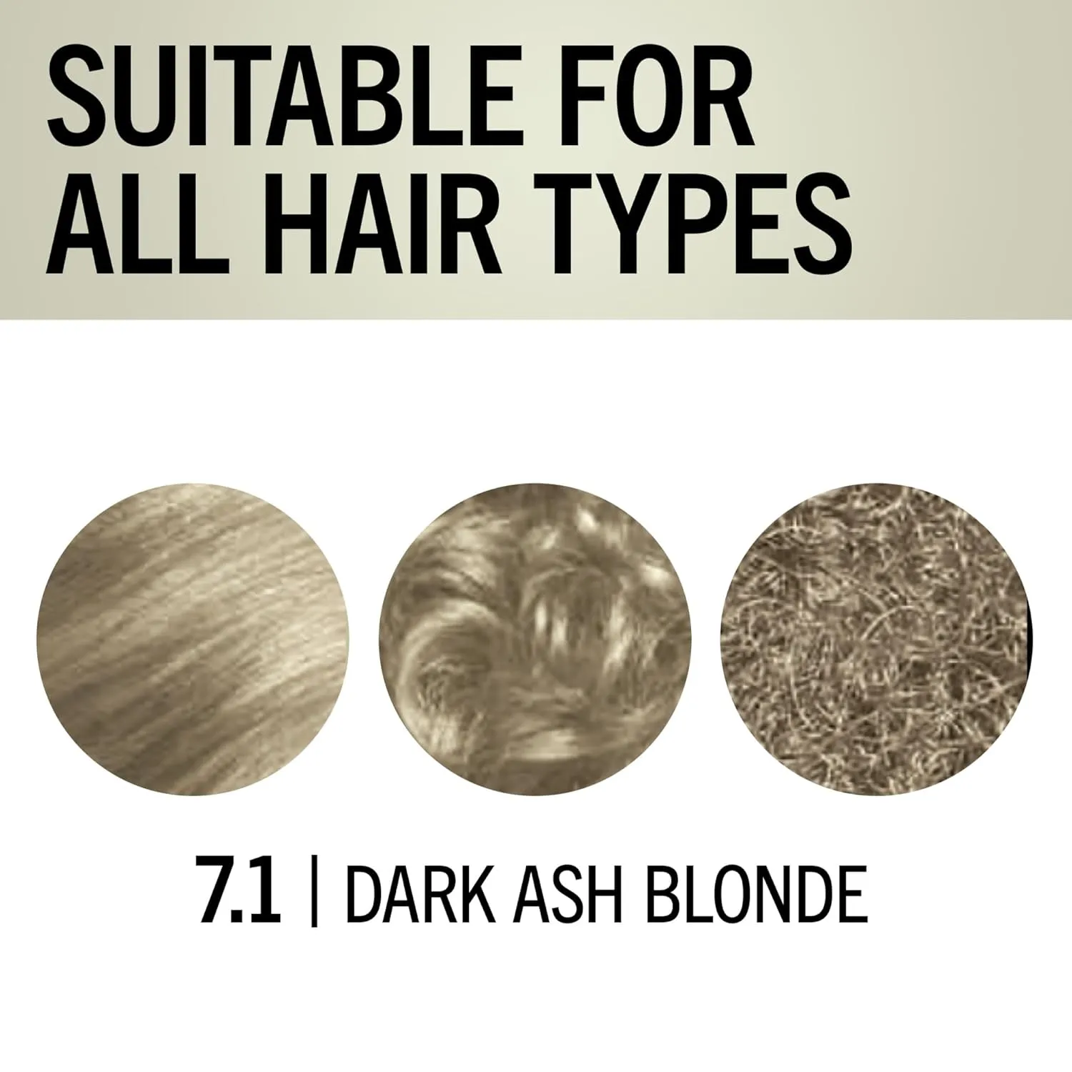 Schwarzkopf Keratin Color Permanent Hair Color, 7.1 Dark Ash Blonde, 1 Application - Professionally Inspired Permanent Hair Dye, for up to 80% Less Breakage vs Untreated Hair and up to 100% Gray Coverage