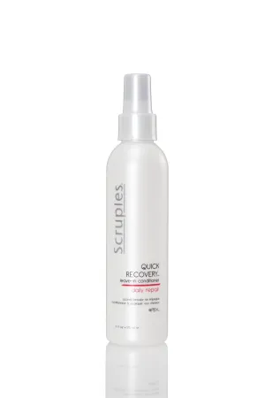 Scruples Quick Recovery Leave In Conditioner - Detangling Spray & Heat Protectant to Condition   Protect Hair - Damaged Hair Repair (6 oz)