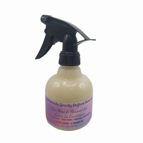 Sea Moss & Flaxseed Gel Leave-In Conditioner: Hydrates, Adds Volume, Reduce Frizz, Perfect For Twist Outs, Braids, Dreadlocs, Bantu Knots, Wet & Go Look | Moisture Retention | Made For All Hair Types