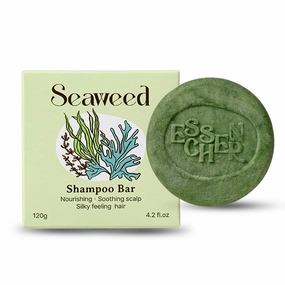 Seaweed Shampoo Bar for Hair Nourishing & Soothing Scalp & Silky Feeling & Volume | Vegan & Natural Solid Shampoo | Paraben,Sulfate,Silicone Free | 120g (4.2 oz)