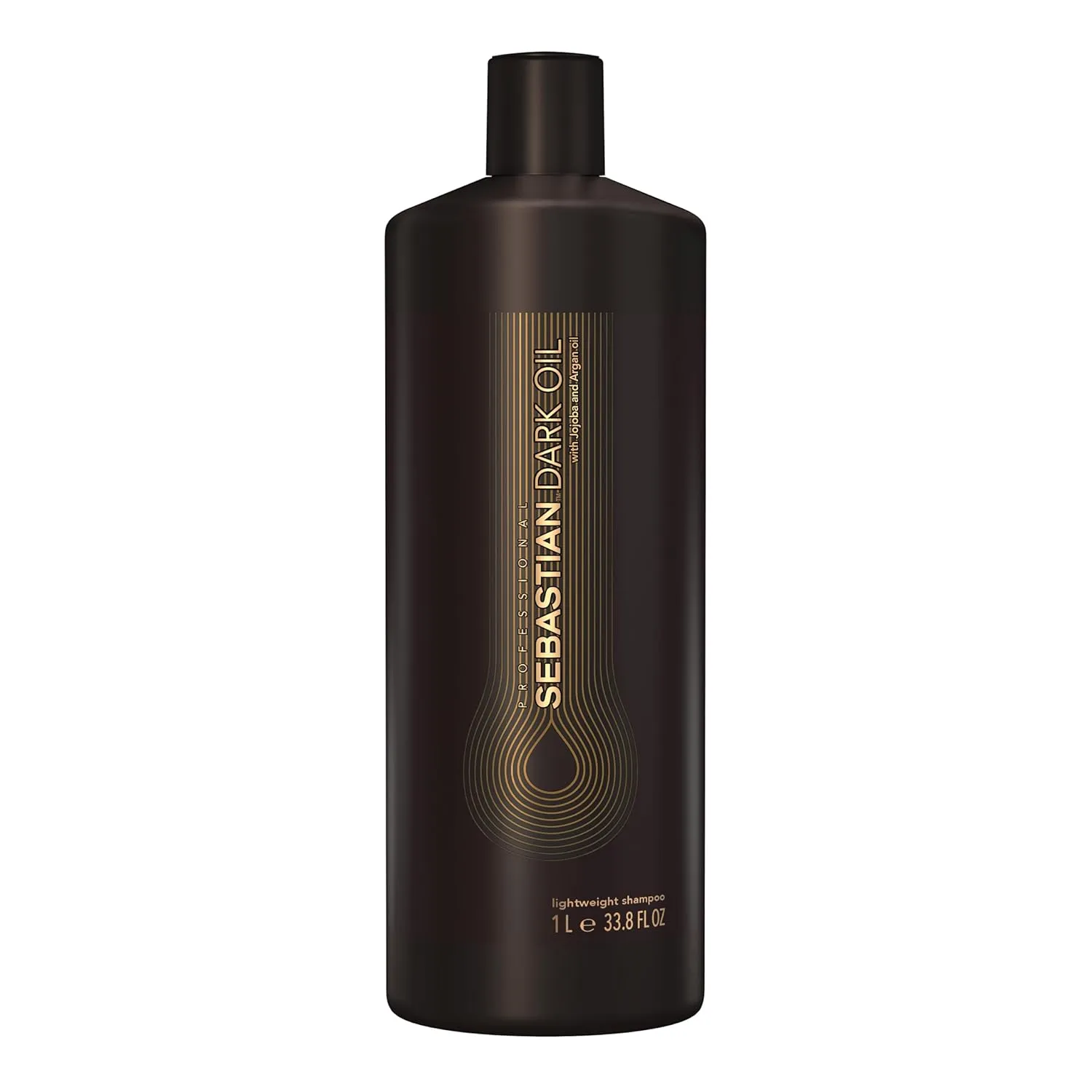 Sebastian Professional Dark Oil Lightweight Shampoo| Infused with Jojoba & Argan Oil for Silky, Smooth Hair