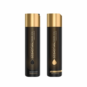 Sebastian Professional Dark Oil Lightweight Shampoo | Infused with Jojoba & Argan Oil for Silky, Smooth Hair