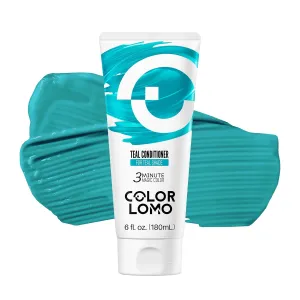 Semi Permanent Hair Color - 6 oz Color Depositing Conditioner with Shea Butter & Almond Oil- Color Conditioner Depositing Hair Mask - Vegan, Paraben, Ammonia & Sulfate Free - Teal