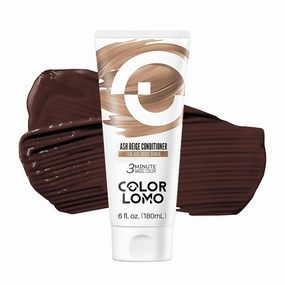 Semi Permanent Hair Color - 6 oz Color Depositing Conditioner with Shea Butter & Almond Oil- Color Conditioner Depositing Hair Mask - Vegan, Paraben, Ammonia & Sulfate Free - Ash Beige