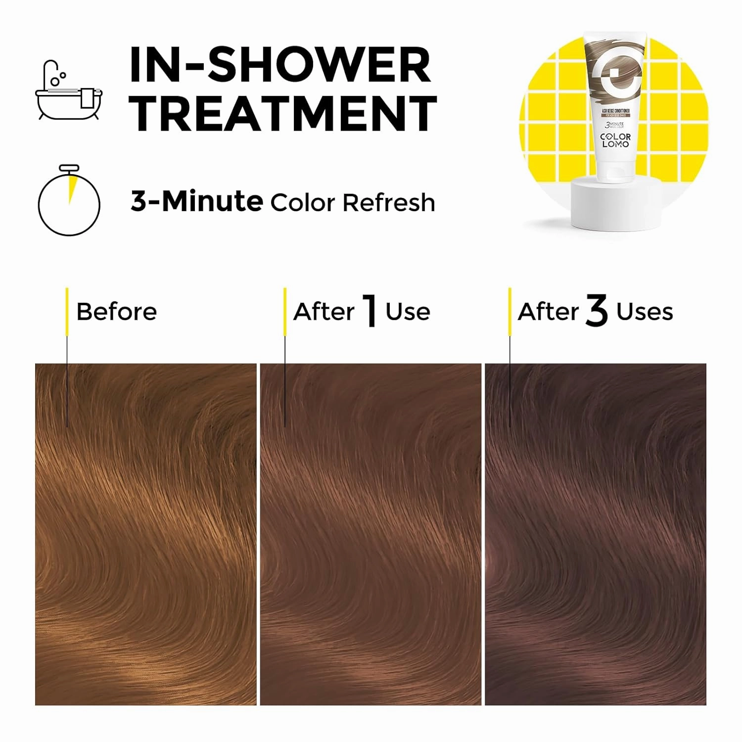 Semi Permanent Hair Color - 6 oz Color Depositing Conditioner with Shea Butter & Almond Oil- Color Conditioner Depositing Hair Mask - Vegan, Paraben, Ammonia & Sulfate Free - Ash Beige