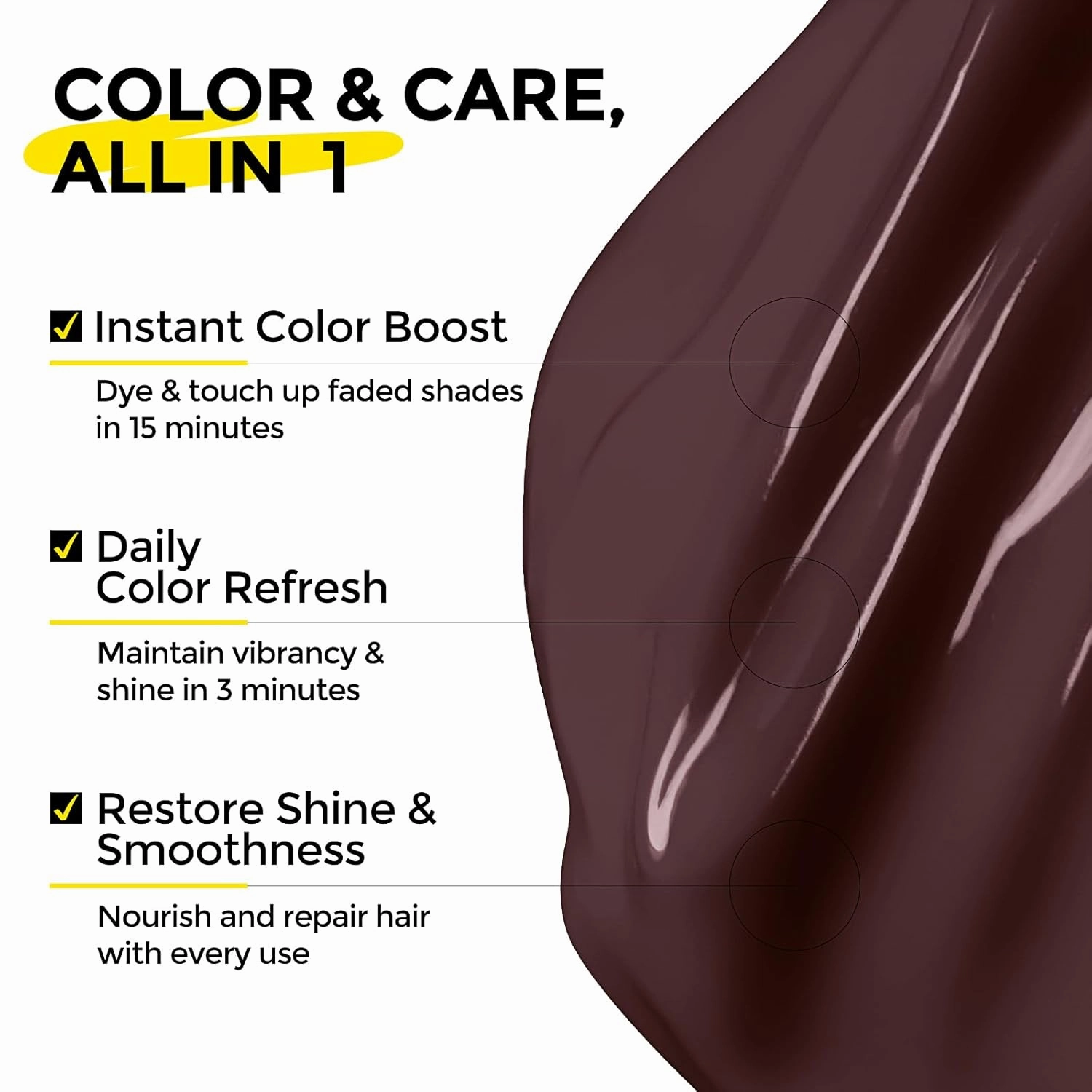 Semi Permanent Hair Color - 6 oz Color Depositing Conditioner with Shea Butter & Almond Oil- Color Conditioner Depositing Hair Mask - Vegan, Paraben, Ammonia & Sulfate Free - Ash Beige