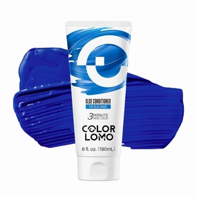 Semi Permanent Hair Color - 6 oz Color Depositing Conditioner with Shea Butter & Almond Oil- Color Conditioner Depositing Hair Mask - Vegan, Paraben, Ammonia & Sulfate Free - Blue