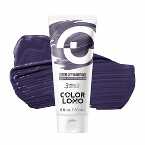 Semi Permanent Hair Color - 6 oz Color Depositing Conditioner with Shea Butter & Almond Oil- Color Conditioner Depositing Hair Mask - Vegan, Paraben, Ammonia & Sulfate Free - Extreme Silver