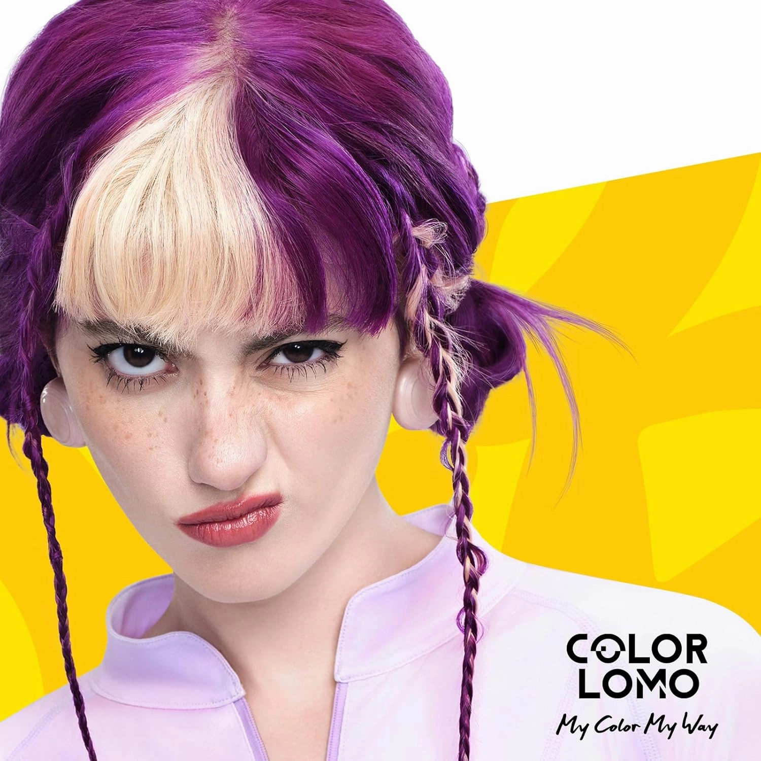 Semi Permanent Hair Color - 6 oz Color Depositing Conditioner with Shea Butter & Almond Oil- Color Conditioner Depositing Hair Mask - Vegan, Paraben, Ammonia & Sulfate Free - Purple