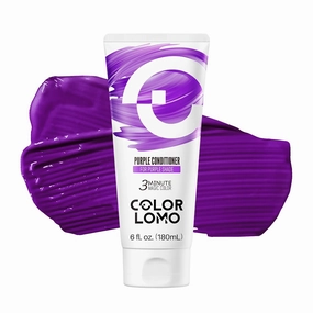 Semi Permanent Hair Color - 6 oz Color Depositing Conditioner with Shea Butter & Almond Oil- Color Conditioner Depositing Hair Mask - Vegan, Paraben, Ammonia & Sulfate Free - Purple
