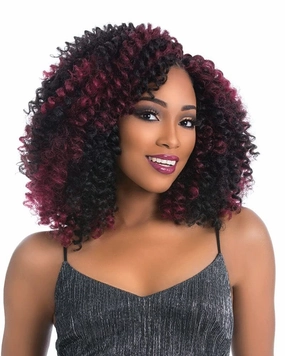 Sensationnel X-Pression Pre-Looped Synthetic Crochet Braid - 3X BOUNCE TWIST 8" (1B Off Black)