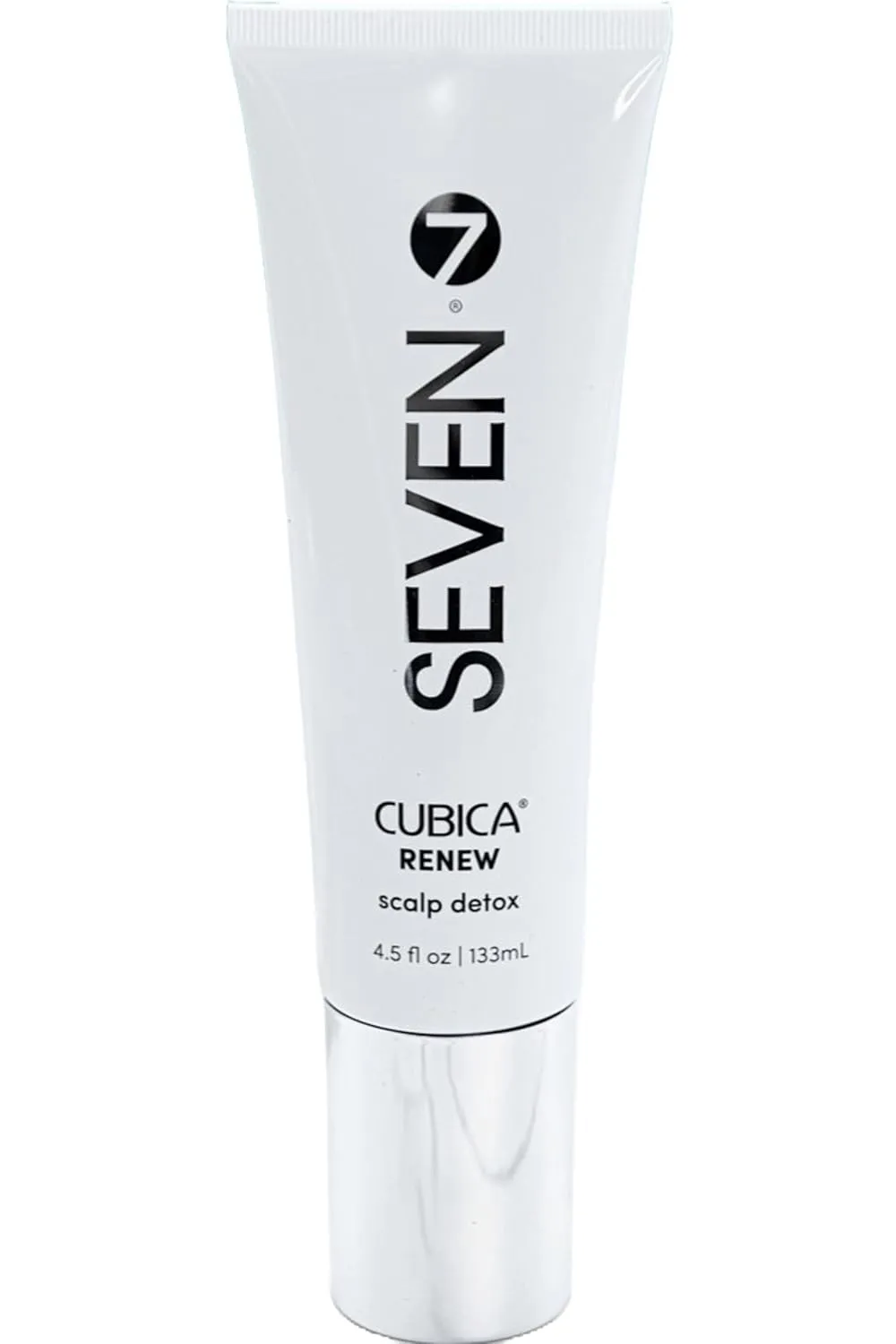 SEVEN Haircare CUBICA RENEW Scalp Detox Haircare Exfoliator Pre-Shampoo Deep Conditioning Hair Mask Treatment for Dry Damaged Hair with Eucalyptus, Charcoal, Kaolin & Papaya, Made in USA, 4.5 oz