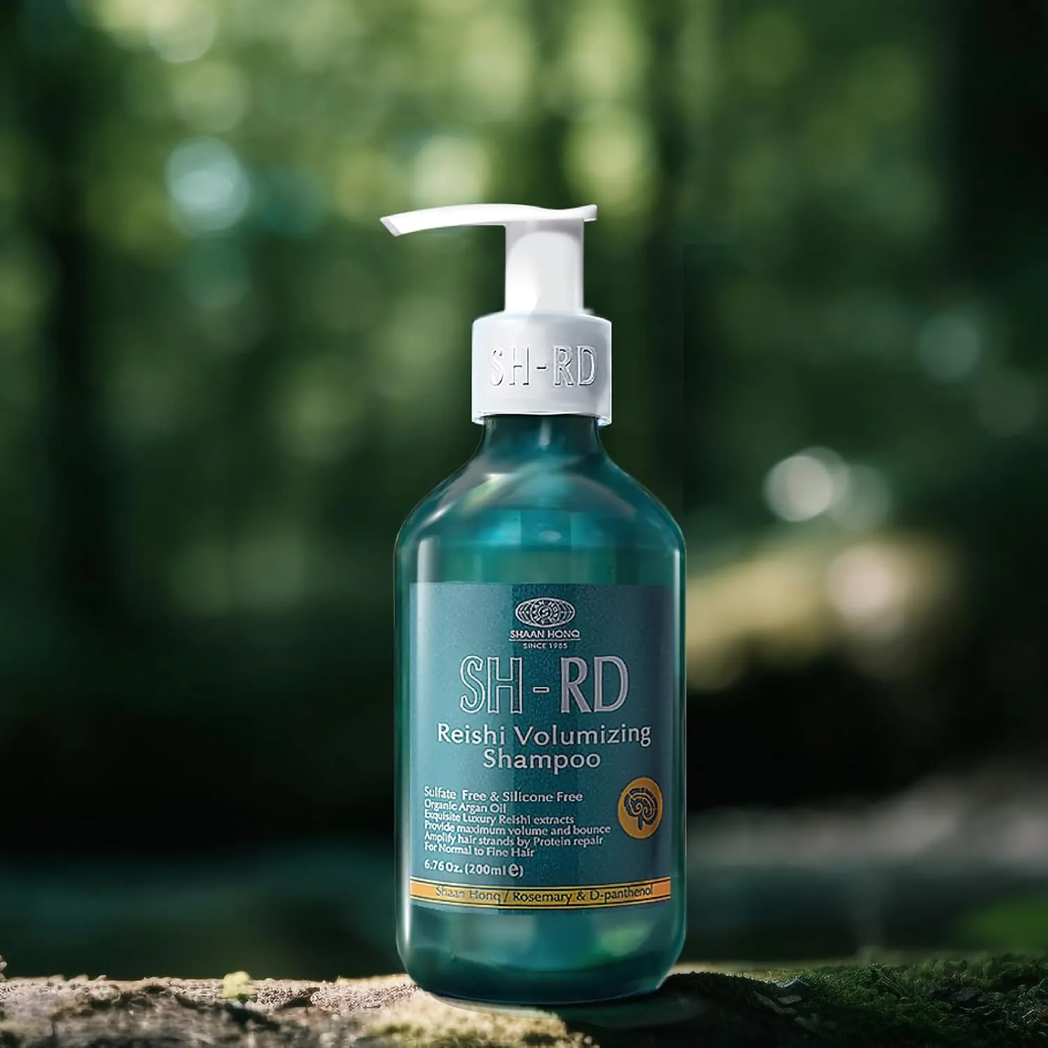 SH-RD Reishi Volumizing Shampoo for Fine Thinning Hair | Thickening Shampoo with Reishi Extract, Rosemary, Argan Oil | Volume Boost Hair Care Products | Paraben-Free - 6.76oz/200ml