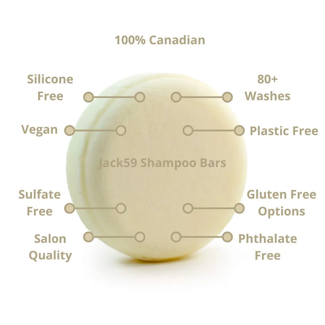 Shampoo and Conditioner Bar Set - All Natural Reset Formula for Fine Hair and Removing Buildup, Long-Lasting Travel Companion, 95g