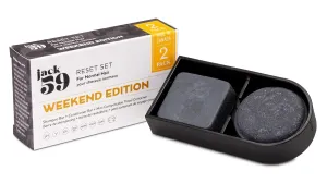 Shampoo and Conditioner Bar Set - All Natural Reset Formula for Fine Hair and Removing Buildup, Long-Lasting Travel Companion, 95g