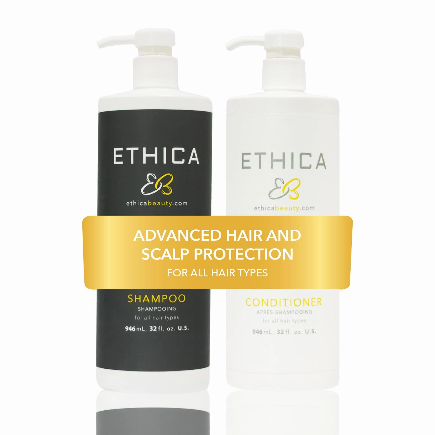 Shampoo and Conditioner. Clarifying & Deep Conditioning. Promotes Strong, Healthy Hair, Scalp, and Hair Growth, 32 Oz