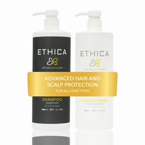 Shampoo and Conditioner. Clarifying & Deep Conditioning. Promotes Strong, Healthy Hair, Scalp, and Hair Growth, 32 Oz