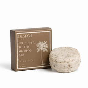 Shea Butter XL Solid Shampoo Bar, US-Made, No Artificial Colors Or Fragrances, Vegan, Cruelty Free, Designed For All Hair Types, Plastic Free, Hand Made (Coffee & Vanilla)