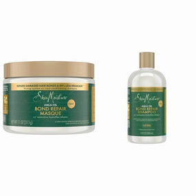 SheaMoisture Bond Repair Amla Oil Shampoo 13 FO & Masque 11 oz to Strengthen Hair with HydroPlex Infusion